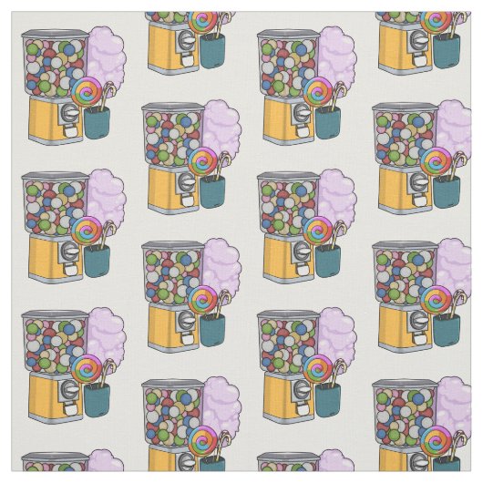 Candy Cartoon Illustration Stoff (Muster)
