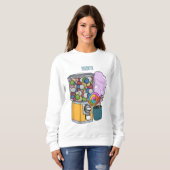 Candy Cartoon Illustration Sweatshirt (Vorne ganz)