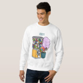 Candy Cartoon Illustration Sweatshirt (Vorne ganz)