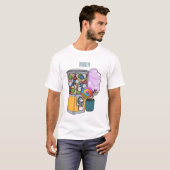 Candy Cartoon Illustration T-Shirt (Vorne ganz)