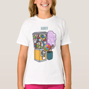 Candy Cartoon Illustration T-Shirt