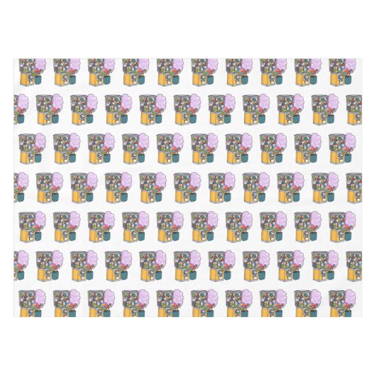 Candy Cartoon Illustration Tischdecke (Vorderseite (Horizontal))