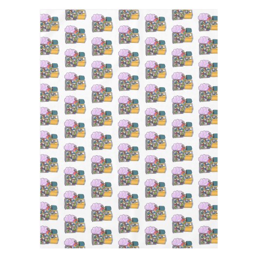 Candy Cartoon Illustration Tischdecke (Vorderseite)