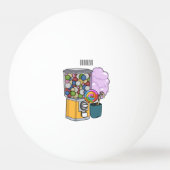 Candy Cartoon Illustration Tischtennisball (Rückseite)