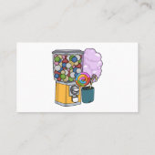 Candy Cartoon Illustration Visitenkarte (Rückseite)
