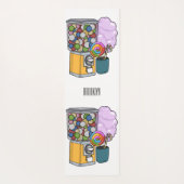 Candy Cartoon Illustration Yogamatte (Rückseite)
