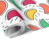 Candy Cartoon Pattern Geschenkpapier (Rolleneckpunkt)