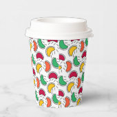 Candy Cartoon Pattern Pappbecher (Rechts)