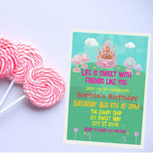 Candy Castle Einladung