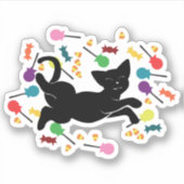 Candy Cat Aufkleber (Vorderseite)