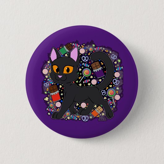 Candy Cat Button (Vorderseite)