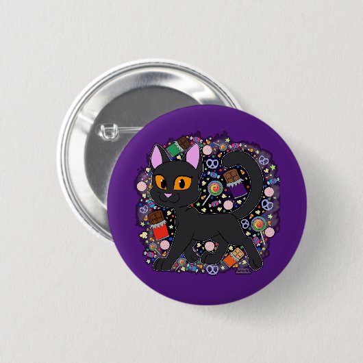 Candy Cat Button (Vorne & Hinten)