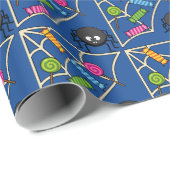 Candy Catcher Spider Geschenkpapier (Rolleneckpunkt)