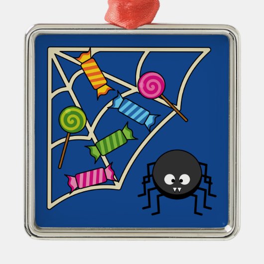 Candy Catcher Spider Ornament Aus Metall (Vorne)