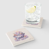 Candy Cauldron Steinuntersetzer (Seitenansicht)