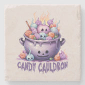 Candy Cauldron Steinuntersetzer (Vorderseite)