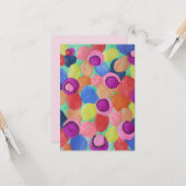 Candy Cfarbene Blume Flat Card Karte (Vorderseite/Rückseite Beispiel)