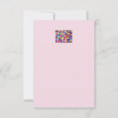 Candy Cfarbene Blume Flat Card Karte (Rückseite)