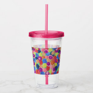 Candy Cfarbred Blume Acrylic Tumbler Acryltrinkbecher