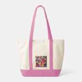 Candy Cfarbred Blume Tote Bag Tragetasche (Rückseite)