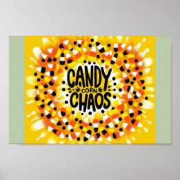 Candy Chaos: Halloween Krawatte Dye Poster