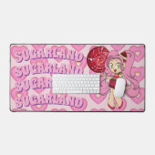 Candy Chibi with Heart-Shaped Dounts Desk Mat Schreibtischunterlage (Tastatur & Maus)