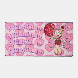Candy Chibi with Heart-Shaped Dounts Desk Mat Schreibtischunterlage