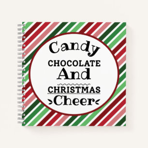 Candy Chocolate and Christmas Cheer Journal Notizblock