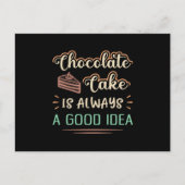 Candy Chocolate Cake Day Sweet Cocoa Gift Idea Postkarte (Vorderseite)