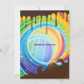 Candy Chocolate Teenage Dream Land Sweet Einladung (Rückseite)