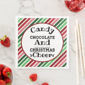 Candy Chocolate und Weihnachtsschmuck Serviette (Beispiel)