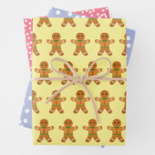 Candy Christma: Fun Lavender, Pink & Yellow Geschenkpapier Set (Beispiel)
