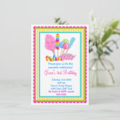 Candy Circus Einladungen (Stehend Vorderseite)