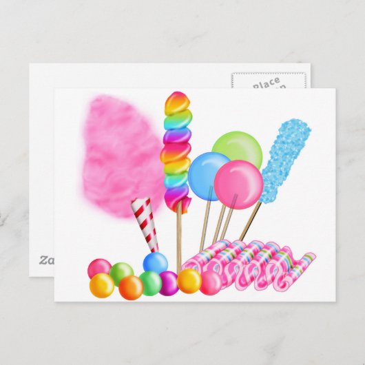 Candy Circus Postkarte (Vorne/Hinten)