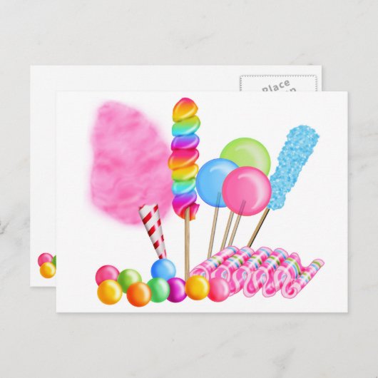 Candy Circus Postkarte (Vorne/Hinten)