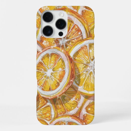 Candy Citrus Swirl – Fun Retro Citrus Candy iPhone Hülle (Rückseite)