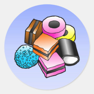 Candy Classic Round Aufkleber