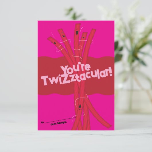 Candy Classroom Valentine Karten (Stehend Vorderseite)