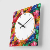 Candy Clock Quadratische Wanduhr (Winkel)