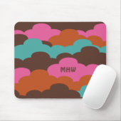 Candy Clouds benutzerdefiniertes Monogramm-Mousepa Mousepad (Mit Mouse)