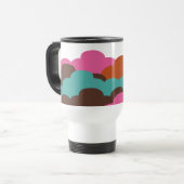 Candy Clouds kundenspezifische Monogramm-Tasse Reisebecher (Vorderseite Links)
