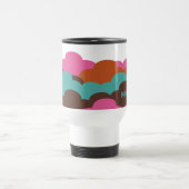 Candy Clouds kundenspezifische Monogramm-Tasse Reisebecher (Mittel)