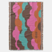 Candy Clouds kundenspezifische Monogramm werfen De Decke (Vorderseite Vertikal)