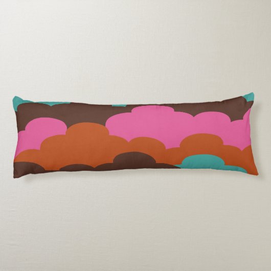 Candy Clouds kundenspezifisches Monogramm Kissen (Rückseite)