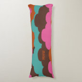 Candy Clouds kundenspezifisches Monogramm Kissen (Vorderseite Vertikal)