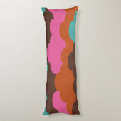 Candy Clouds kundenspezifisches Monogramm Kissen (Rückseite (Vertikal))