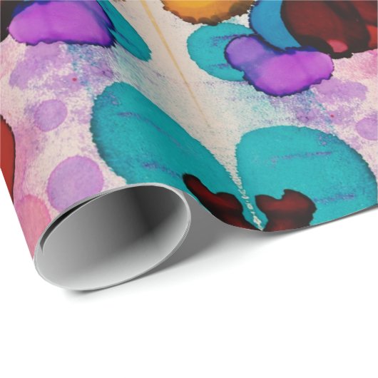 Candy Clown Geschenkpapier (Rolleneckpunkt)