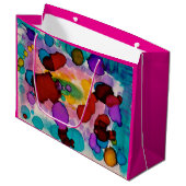 Candy Clown Große Geschenktüte (Vorderseite Schrägansicht)