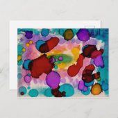 Candy Clown Postkarte (Vorne/Hinten)