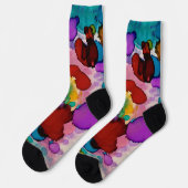 Candy Clown Socken (Linkes Detail)